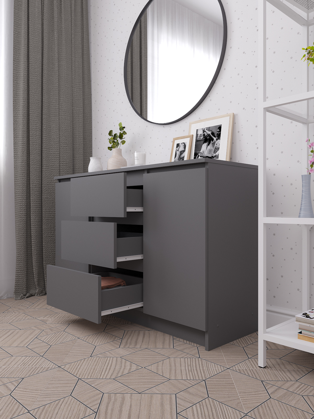 Мори Комод МК 1203 Графит